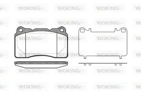 Тормозные колодки, дисковый тормоз.) WOKING P766310