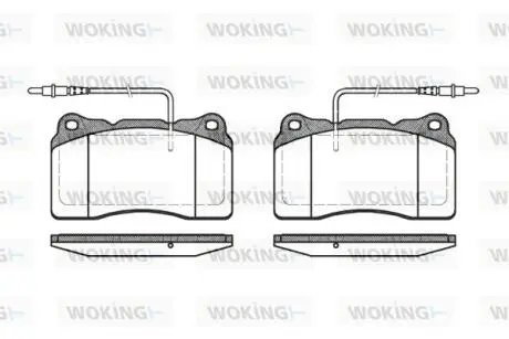 Тормозные колодки WOKING P766314