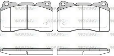 Тормозные колодки WOKING P766340