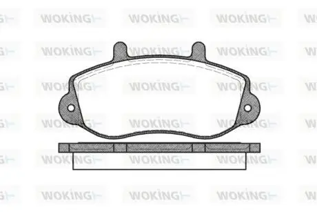 Гальмівні колодки WOKING P777300