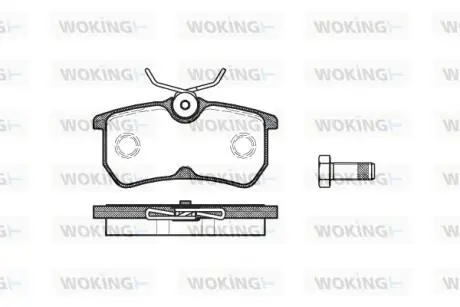 Гальмівні колодки зад. Fiesta/Focus 98-08 (TRW) WOKING P7933.00