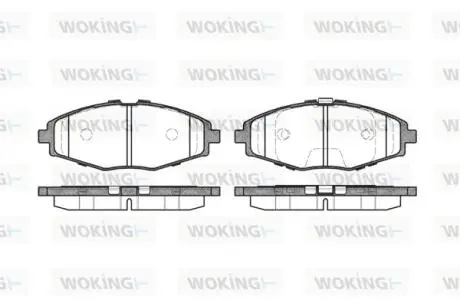 Гальмівні колодки WOKING P7963.00