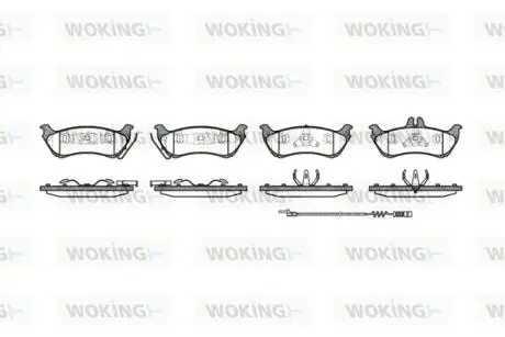 Колодки гальмівні WOKING P7983.11