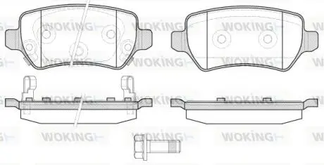Колодки тормозные диск. задн. (Remsa) Kia Ceed 1.4 12-,Kia Ceed 1.6 12-,Kia Ceed sportswagon 1.4 12- WOKING P8573.22