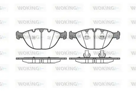 Колодки гальмівні WOKING P8583.00
