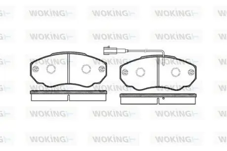 Гальмівні колодки WOKING P8603.01