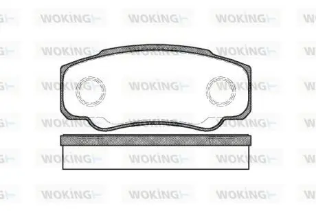 Гальмівні колодки WOKING P8613.00
