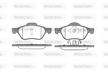 Гальмівні колодки WOKING P8623.00