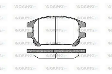 Колодки гальмівні WOKING P8723.00