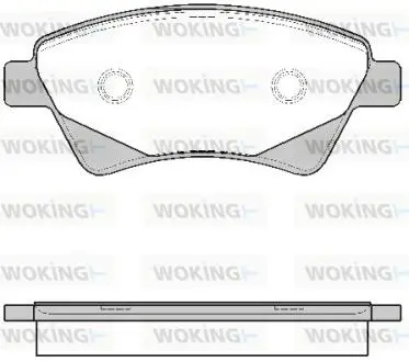 Гальмівні колодки WOKING P8763.20