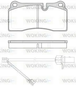 Колодки гальмівні WOKING P8833.21