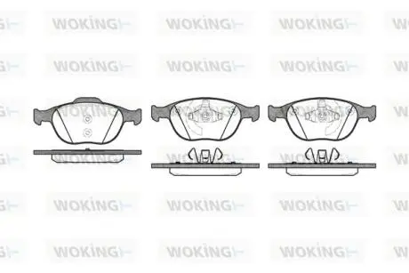 Гальмівні колодки WOKING P8843.00