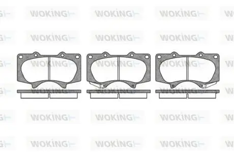 Гальмівні колодки WOKING P8883.00