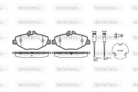 Гальмівні колодки WOKING P8903.02
