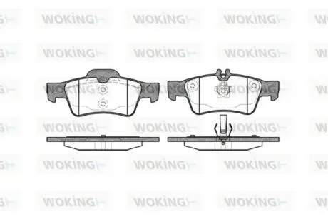 Колодки гальмівний диск. задн. (Remsa) Mercedes-benz Cls (c218) 2.1 11-,Mercedes-benz Cls (c218) 3.0 11- WOKING P8913.00