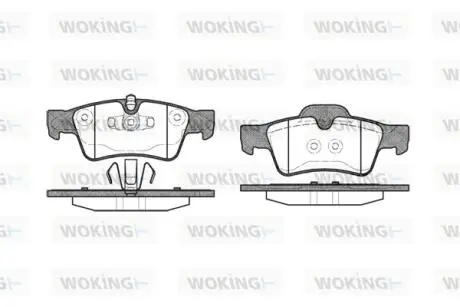Гальмівні колодки WOKING P8913.10