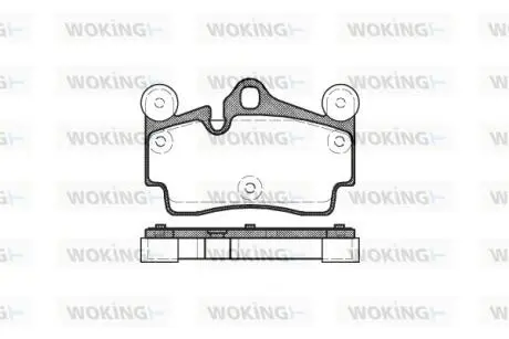 Колодки тормозные диск. задн. (Remsa) Audi Q7 3.0 06-15,Audi Q7 3.6 06-15,Audi Q7 4.2 06-15 WOKING P8963.00