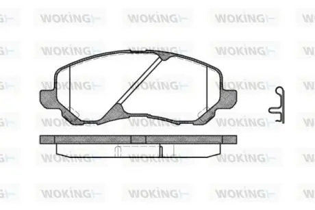 Гальмівні колодки WOKING P9043.02