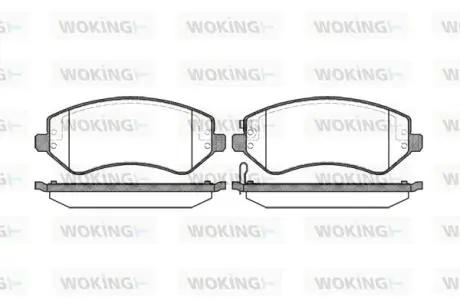 Колодки гальмівні WOKING P9073.02