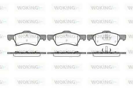 Колодки гальмівні WOKING P9103.02