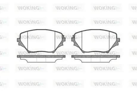 Гальмівні колодки перед. Toyota RAV4 94-05 (sumitomo) WOKING P9133.00