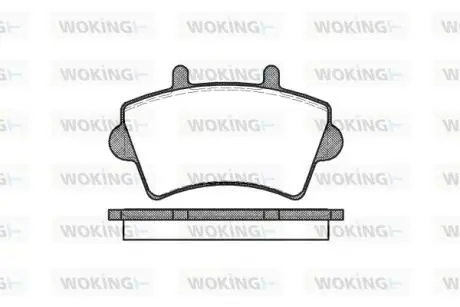 Гальмівні колодки перед Master/Movano 00- (R16) WOKING P9193.00
