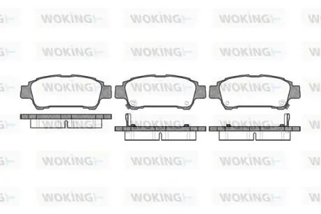 Колодки гальмівні WOKING P9203.02