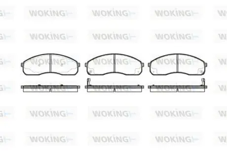 Колодки гальмівні WOKING P9213.12