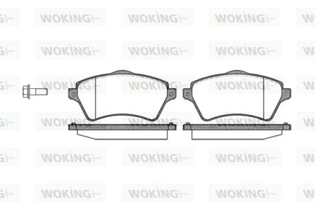 Колодки гальмівні WOKING P9223.00
