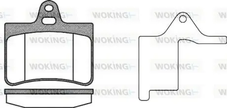 Тормозные колодки WOKING P930320