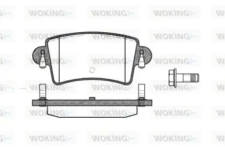 Гальмівні колодки WOKING P9333.00