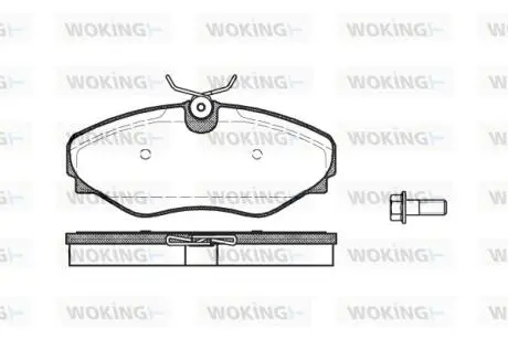 Гальмівні колодки WOKING P9343.20