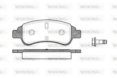 Колодки гальмівний диск. перед. (Remsa) Citroen C4 1.4 04-11,Citroen C4 1.6 04-11 WOKING P9403.30
