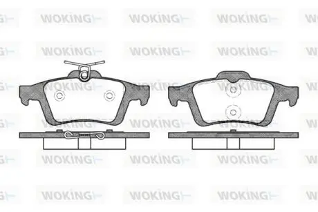 Колодки тормозные WOKING P9423.30