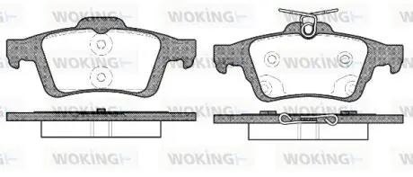Колодки тормозные диск. задн. (Remsa) Ford C-max ii 1.0 10-,Ford C-max ii 1.6 10- WOKING P9423.70