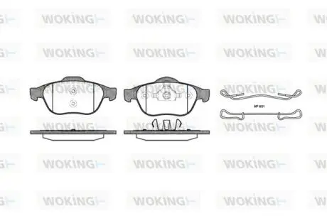 Гальмівні колодки WOKING P9433.00