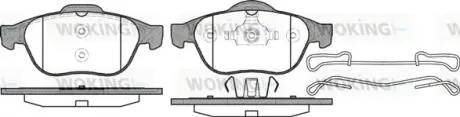 Колодки гальмівні дискові Renault Laguna II Espace IV / перед ATE ver. (P9433.1 WOKING P943310