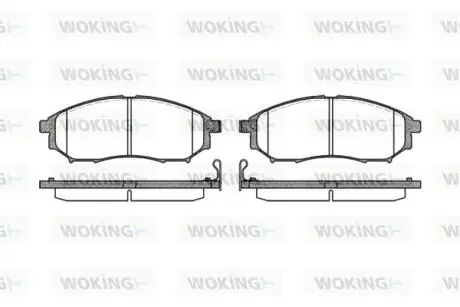 Гальмівні колодки WOKING P9523.14