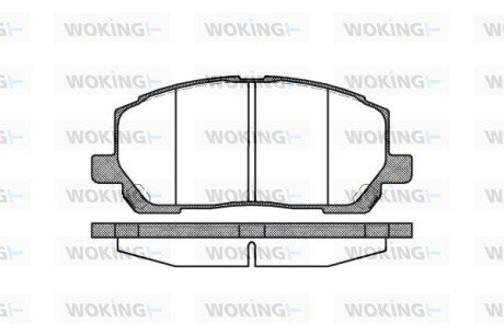 Колодки гальмівні WOKING P9553.00