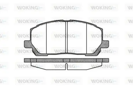 Колодки гальмівні WOKING P9553.00