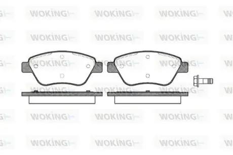 Гальмівні колодки, дискове гальмо (набір) WOKING P9583.10