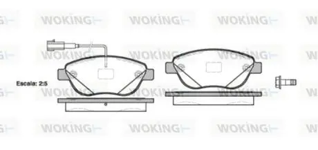 Гальмівні колодки WOKING P9593.12