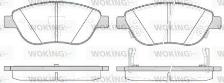 Колодки гальмівні WOKING P9593.32