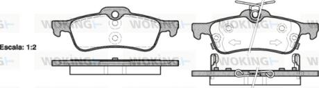Колодки гальмівні WOKING P9623.02