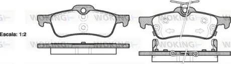Колодки гальмівні WOKING P9623.02