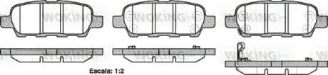 Колодки гальмівні дискові Nissan Qashqai X-trail 07> / Juke / Tiida / Murano I WOKING P976321