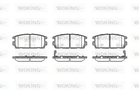 Колодки гальмівні WOKING P9773.02