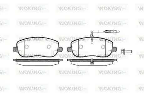 Гальмівні колодки WOKING P979312