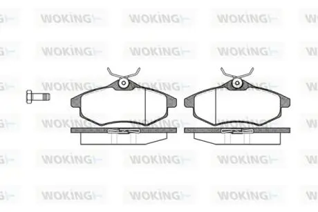 Гальмівні колодки WOKING P981300