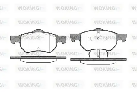 Колодки гальмівні WOKING P9823.00